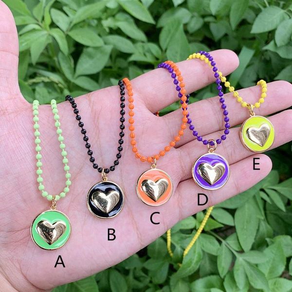 pendant necklaces bead chain necklace enamel round shape embossing heart gold plated pndant birthday/commemorative gifts bulk jewelry wholes, Silver
pendant necklaces bead chain necklace enamel round shape embossing heart gold plated pndant birthday/commemorative gifts bulk jewelry wholes, Silver