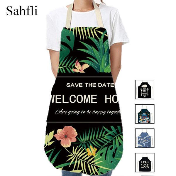 aprons black printed kitchen apron sleeveless for child women men home cleaning tools waist baking accessories
aprons black printed kitchen apron sleeveless for child women men home cleaning tools waist baking accessories