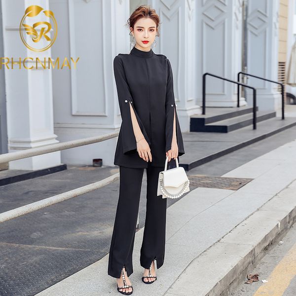new fall women black 2 piece set blouse + higt wiast wide leg pants suit korean style slim temperament office lady suitswimwear bathing, Black;gray
new fall women black 2 piece set blouse + higt wiast wide leg pants suit korean style slim temperament office lady suitswimwear bathing, Black;gray