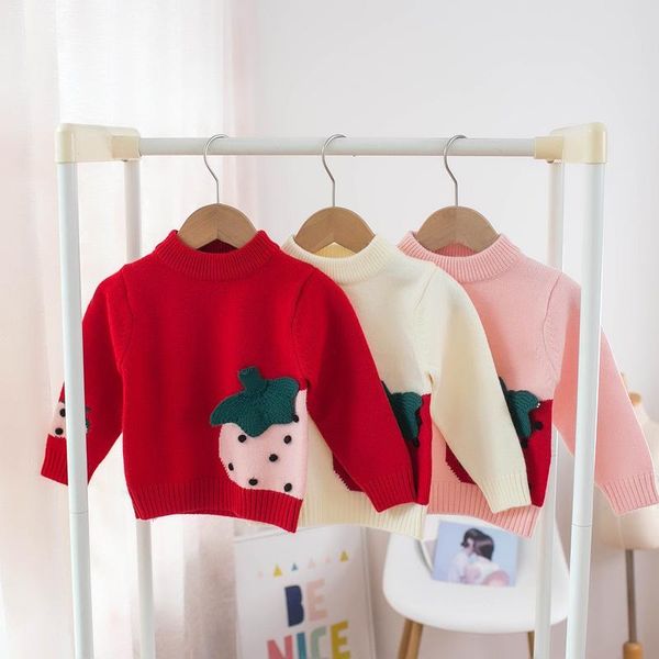pullover 2021 children's sweater girls round neck strawberry autumn and winter., Blue
pullover 2021 children's sweater girls round neck strawberry autumn and winter., Blue