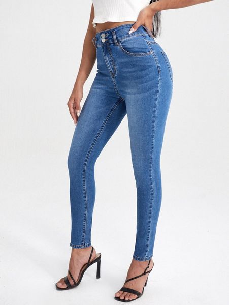 high stretch skinny jeans n6dp#, Blue