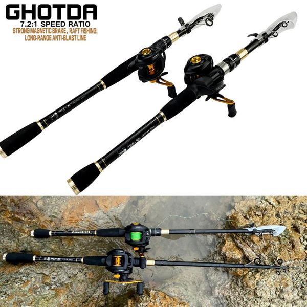 1.6-2.4m portable lure fishing rod and 17+1bb 7.2:1 gear ratio reel tackle combo
1.6-2.4m portable lure fishing rod and 17+1bb 7.2:1 gear ratio reel tackle combo
