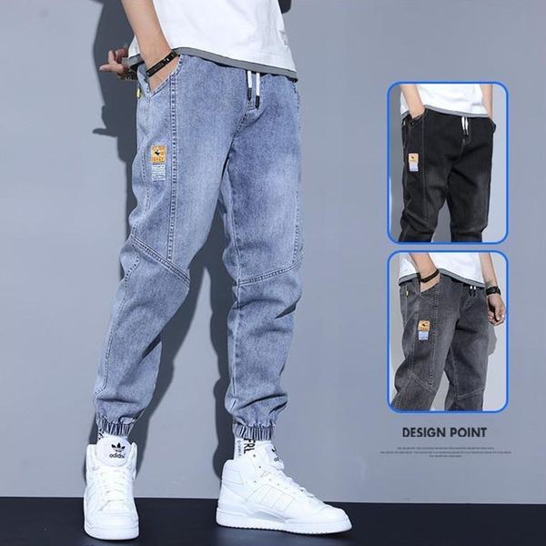 men's jeans summer thin drawstring workwear harem pants elastic waist student casual mens, Blue
men's jeans summer thin drawstring workwear harem pants elastic waist student casual mens, Blue