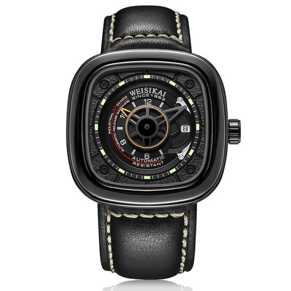 leather band square mens watches sport casual luminous men watch automatic wristwatches for male179y, Slivery;brown
leather band square mens watches sport casual luminous men watch automatic wristwatches for male179y, Slivery;brown