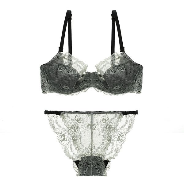 bra set french ultra thin breathable gathered transparent lace underwear women's suit, Red;black
bra set french ultra thin breathable gathered transparent lace underwear women's suit, Red;black