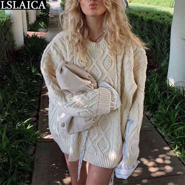 autumn winter long sleeve women's sweater solid color shirt patchwork o neck loose twist pattern weaving casual women 210515, White;black
autumn winter long sleeve women's sweater solid color shirt patchwork o neck loose twist pattern weaving casual women 210515, White;black