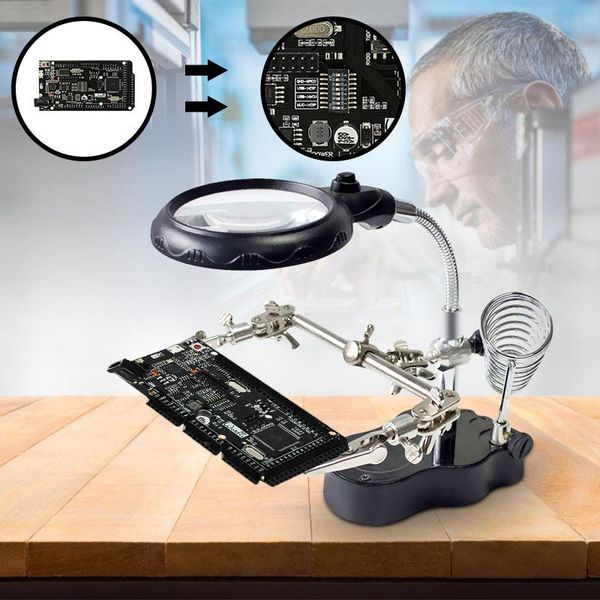 table lamps multifunctional led light magnifier glass desk lamp helping hand repair clamp clip stand deskmagnifying tool
table lamps multifunctional led light magnifier glass desk lamp helping hand repair clamp clip stand deskmagnifying tool