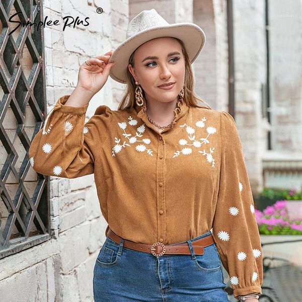 plus size t-shirt simplee autumn winter shirt women long sleeve corduroy blouse 4xl 5xl female casual solid oversize, Black
plus size t-shirt simplee autumn winter shirt women long sleeve corduroy blouse 4xl 5xl female casual solid oversize, Black