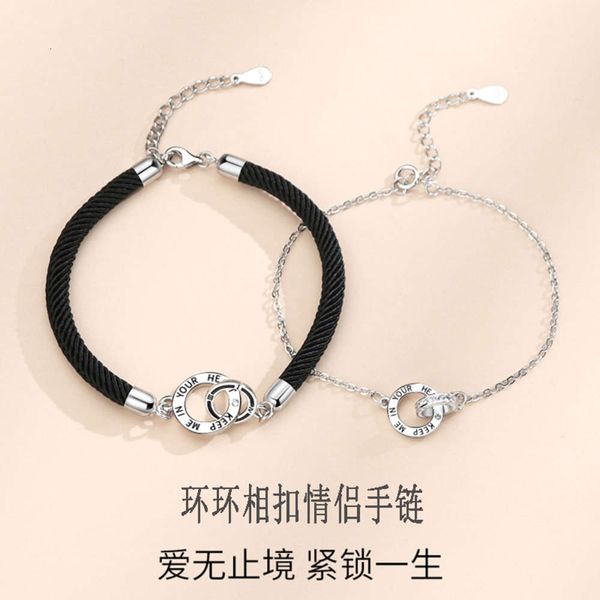 ,bracelet bracelet couple a pair of double rings knitted hand rope simple design for girl, Golden;silver
,bracelet bracelet couple a pair of double rings knitted hand rope simple design for girl, Golden;silver