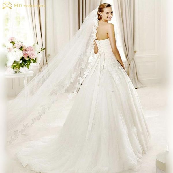 bridal veils white/ivory wedding veil 3m long comb lace mantilla cathedral accessories veu de noiva real pos, Black
bridal veils white/ivory wedding veil 3m long comb lace mantilla cathedral accessories veu de noiva real pos, Black