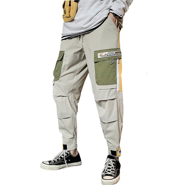 men's trousers side pockets hare -tactic hip hop ribbons male corridors cotton pants streetwear, Black
men's trousers side pockets hare -tactic hip hop ribbons male corridors cotton pants streetwear, Black