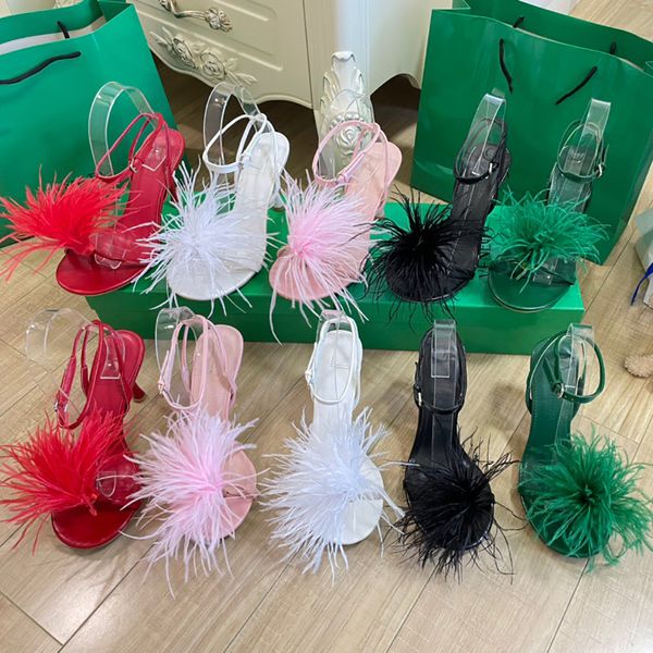 luxury designer women feather word classic roman sandals wavy non-slip bottom candy color 8cm high heel size 35-40 with box, Black
luxury designer women feather word classic roman sandals wavy non-slip bottom candy color 8cm high heel size 35-40 with box, Black
