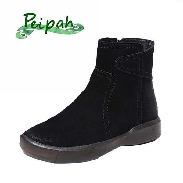 boots peipah women cow suede short ladies work&safety shoes woman flat with solid sneakers female spring/autumn, Black
boots peipah women cow suede short ladies work&safety shoes woman flat with solid sneakers female spring/autumn, Black