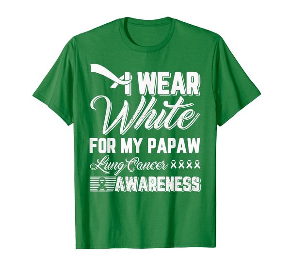 i wear white for my papaw lung cancer awareness t-shirt, White;black
i wear white for my papaw lung cancer awareness t-shirt, White;black