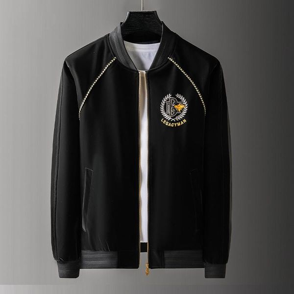 men's jackets w213043 autumn winter men jacket fashion stereoscopic two-color bead embroidery baseball classic daily coat, Black;brown
men's jackets w213043 autumn winter men jacket fashion stereoscopic two-color bead embroidery baseball classic daily coat, Black;brown