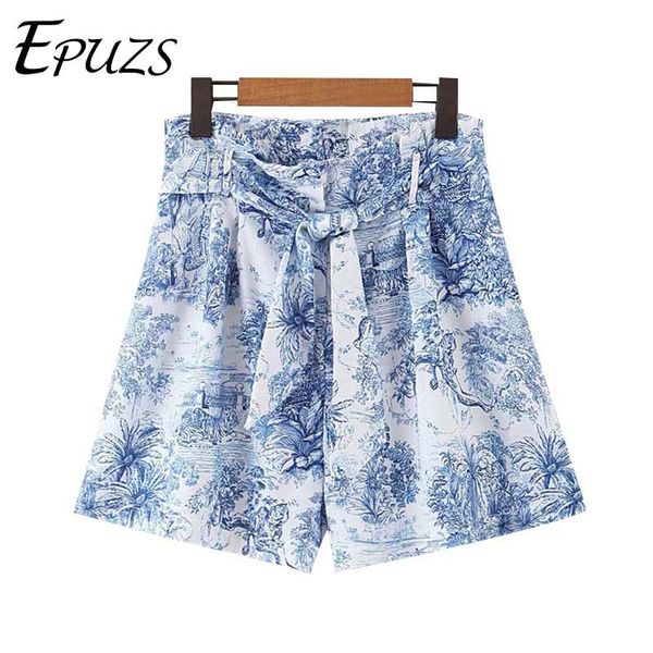 women's shorts vintage print high waist mini women sashes zipper pockets biker casual chic boho summer 2021, White;black
women's shorts vintage print high waist mini women sashes zipper pockets biker casual chic boho summer 2021, White;black