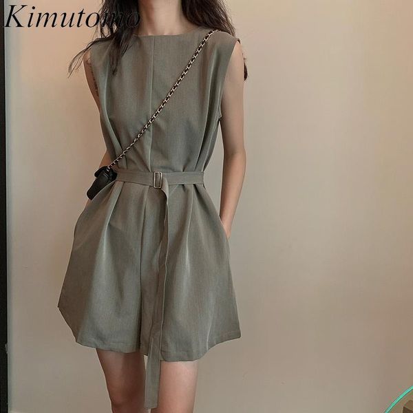 kimutomo sleeveless womens jumpsuit summer korean style female o-neck slim high waist solid playsuit fashion casual 210521, Black;white
kimutomo sleeveless womens jumpsuit summer korean style female o-neck slim high waist solid playsuit fashion casual 210521, Black;white