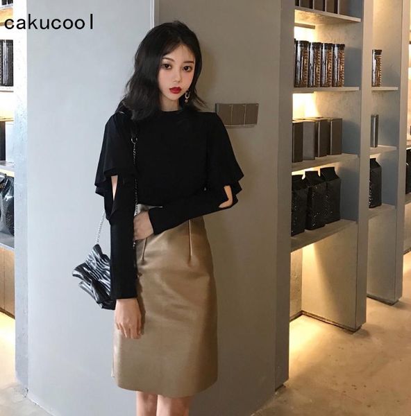 women's two piece pants cakucool long sleeve off shoulder tshirt women empire pu leather skirt elegant chic 2 set spring chandal mujer, White
women's two piece pants cakucool long sleeve off shoulder tshirt women empire pu leather skirt elegant chic 2 set spring chandal mujer, White