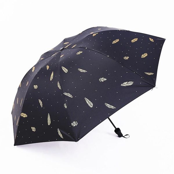 umbrellas three folding umbrella black coating sunshade sunscreen rsunny and rainy dual-purpose women windproof strong
umbrellas three folding umbrella black coating sunshade sunscreen rsunny and rainy dual-purpose women windproof strong