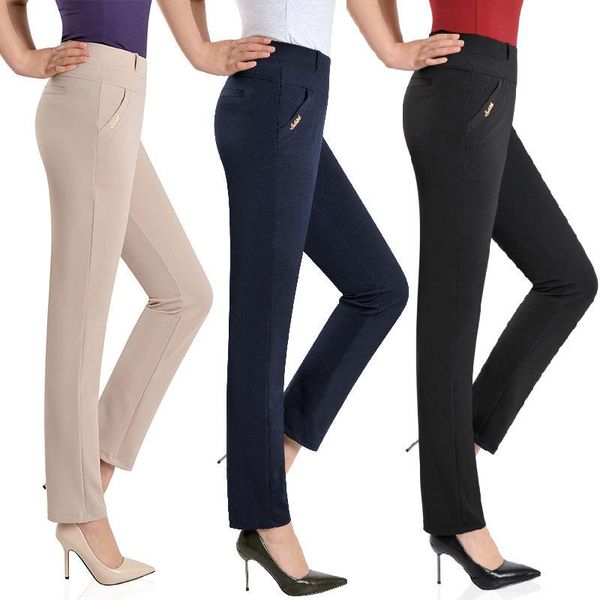 women's pants & capris 2021 arrival women elegant solid elastic high waist straight trousers office ladies breathable plus size 5xl sui, Black;white
women's pants & capris 2021 arrival women elegant solid elastic high waist straight trousers office ladies breathable plus size 5xl sui, Black;white