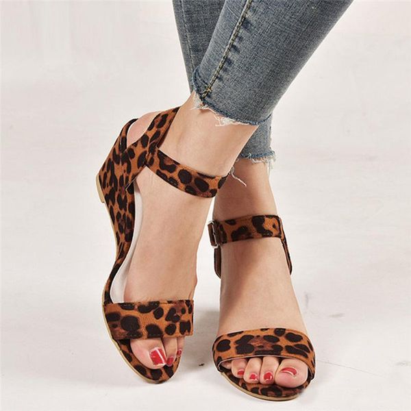 fashion simple sandals women ladies leopard wedges heel shoes buckle strap non-slip roman style outdoor peep toe, Black
fashion simple sandals women ladies leopard wedges heel shoes buckle strap non-slip roman style outdoor peep toe, Black
