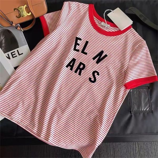 2022 spring and summer same stripe tide plug home simple straight tube shows thin french youth color contrast short sleeve, White
2022 spring and summer same stripe tide plug home simple straight tube shows thin french youth color contrast short sleeve, White