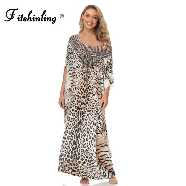 fitshinling vintage oversized maxi dress women laopard bohemian straight robe holiday summer pareo fashion loose beach cover up
fitshinling vintage oversized maxi dress women laopard bohemian straight robe holiday summer pareo fashion loose beach cover up
