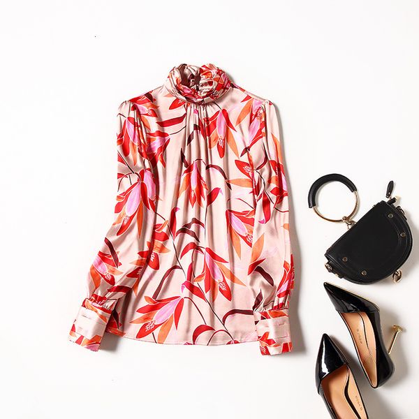 european and american women's clothing spring 2021 long sleeve collar fashionable pink print silk shirt 3p94, White
european and american women's clothing spring 2021 long sleeve collar fashionable pink print silk shirt 3p94, White