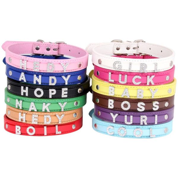 pet dog and cat collar diamond letter pu leather adjustable for puppy perro chihuahua diy supplies collars & leashes
pet dog and cat collar diamond letter pu leather adjustable for puppy perro chihuahua diy supplies collars & leashes
