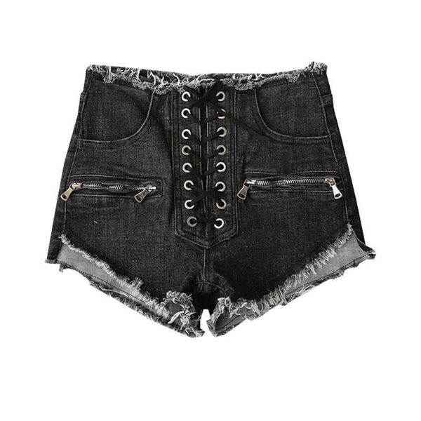 jeans niche design fashion bandage lace elastic tight shorts women's leg long pants, Blue
jeans niche design fashion bandage lace elastic tight shorts women's leg long pants, Blue