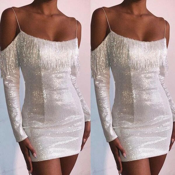 casual dresses 2021 summer women dress bodycon long sleeve strap skinny tassel sequins pencil party clubwear mini, Black;gray
casual dresses 2021 summer women dress bodycon long sleeve strap skinny tassel sequins pencil party clubwear mini, Black;gray