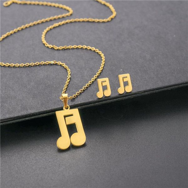 stainless steel rock musical note symbol treble and bass clef pendant chain necklace sets choker for women collier femme jewelry necklaces, Silver
stainless steel rock musical note symbol treble and bass clef pendant chain necklace sets choker for women collier femme jewelry necklaces, Silver
