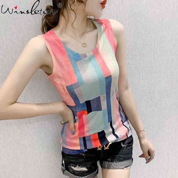 women's tanks & camis summer european clothes vest fashion o-neck print stripe women sleeveless bottoming shirt all matc, White
women's tanks & camis summer european clothes vest fashion o-neck print stripe women sleeveless bottoming shirt all matc, White