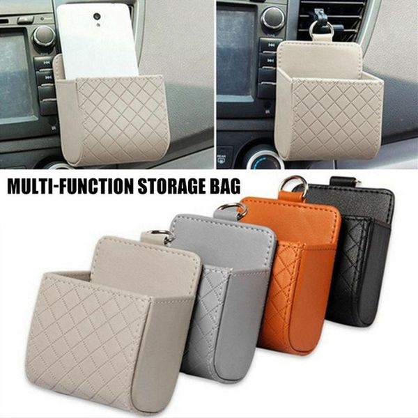 car leather phone bag air outlet hanging interior goods organizer auto practical storage tools
car leather phone bag air outlet hanging interior goods organizer auto practical storage tools