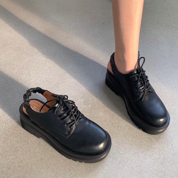 dress shoes wedges women platform oxford cross strap round toe pumps thick bottom casual heightening sandalias mujer, Black
dress shoes wedges women platform oxford cross strap round toe pumps thick bottom casual heightening sandalias mujer, Black
