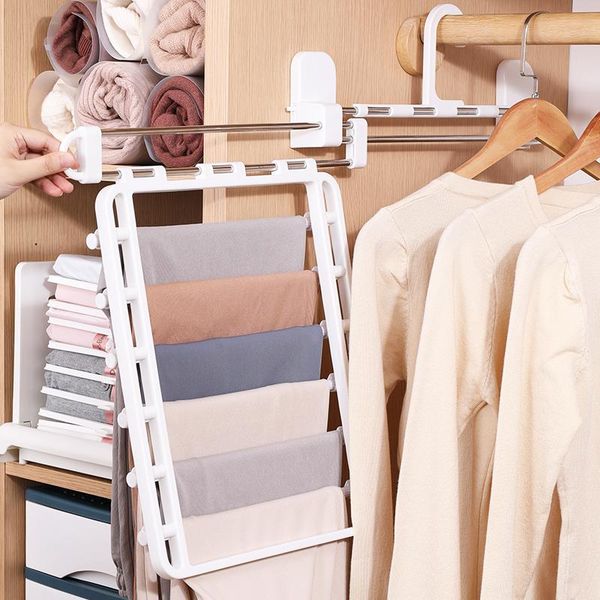 hangers & racks 6-in-1 pants hanger multifunctional portable stainless steel for clothes trousers coat storage organization space saving
hangers & racks 6-in-1 pants hanger multifunctional portable stainless steel for clothes trousers coat storage organization space saving