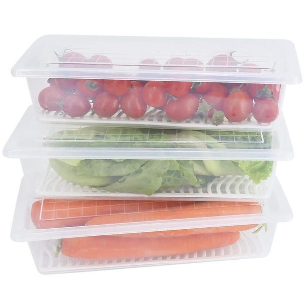 storage bottles & jars produce saver container for fridge, (3-pack) er salad with removable drain plate, stackable
storage bottles & jars produce saver container for fridge, (3-pack) er salad with removable drain plate, stackable