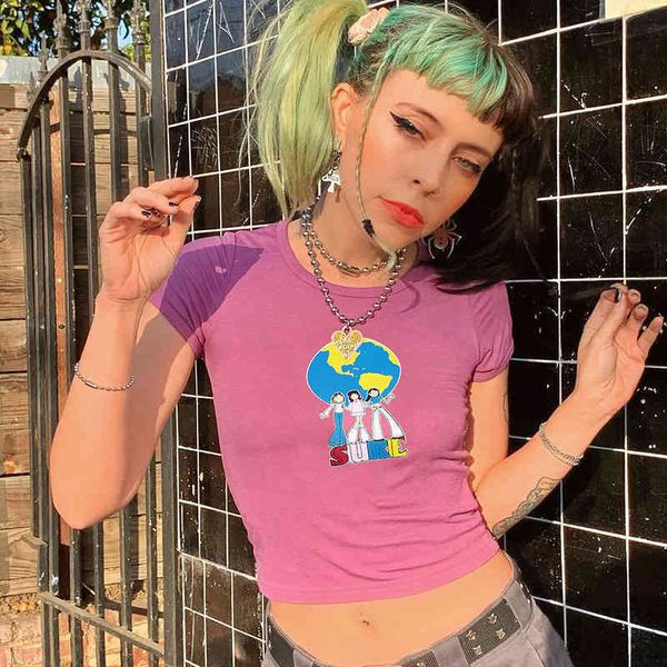 2021 summer cotton round neck turtleneck sheath crop and slim cartoon printed women clothing casual tank t-shirt, White
2021 summer cotton round neck turtleneck sheath crop and slim cartoon printed women clothing casual tank t-shirt, White