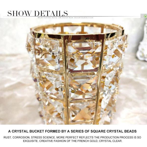 glitter metal crystal makeup brush storage bucket gold silver women cosmetic box pen holder vase comb container boxes & bins
glitter metal crystal makeup brush storage bucket gold silver women cosmetic box pen holder vase comb container boxes & bins