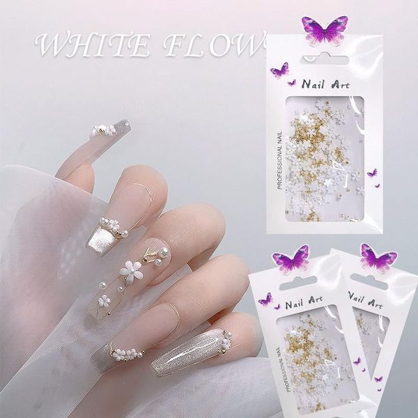 nail art decorations 1 pack 3d sweet white five-petal flowers mixed size steel ball pearls resin flatback diy jewelry decoration manicure, Silver;gold
nail art decorations 1 pack 3d sweet white five-petal flowers mixed size steel ball pearls resin flatback diy jewelry decoration manicure, Silver;gold