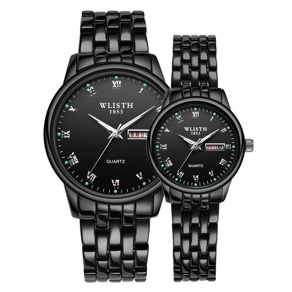 wristwatches 2021 black watch men's quartz couple luminous steel band women's, Slivery;brown
wristwatches 2021 black watch men's quartz couple luminous steel band women's, Slivery;brown