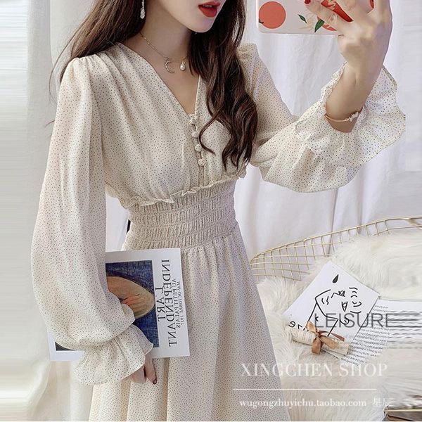 spring womens dresses summer women printed ruffles dress lady v neck long sleeve chiffon female high waist a line vestidos, Black;gray
spring womens dresses summer women printed ruffles dress lady v neck long sleeve chiffon female high waist a line vestidos, Black;gray
