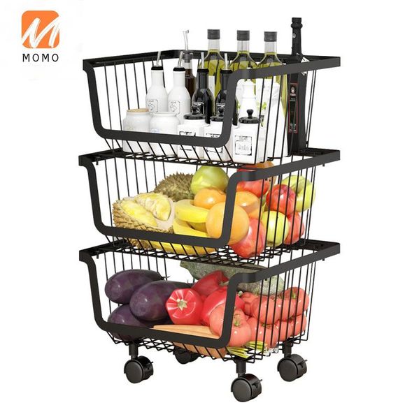 black stainless steel kitchen shelf floor multi-layer household utensils storage basket fruit vegetable bottles & jars
black stainless steel kitchen shelf floor multi-layer household utensils storage basket fruit vegetable bottles & jars