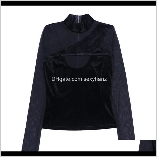 shirts apparel drop delivery 2021 womens blouses mesh patchwork goth black vintage see through streetwear punk long sleeve basi, White
shirts apparel drop delivery 2021 womens blouses mesh patchwork goth black vintage see through streetwear punk long sleeve basi, White