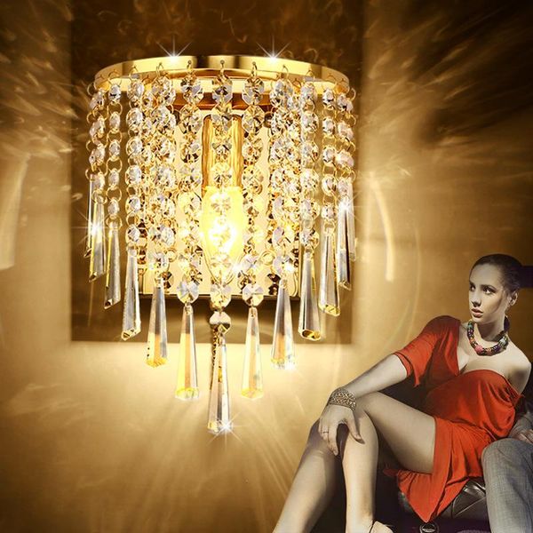 simple modern crystal wall lamp home bedroom lights bedside living room e14 light indoor corridor lighting decoration
simple modern crystal wall lamp home bedroom lights bedside living room e14 light indoor corridor lighting decoration