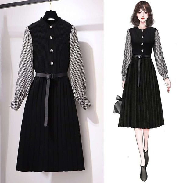 casual dresses dress women clothes knitted women's winter slim mid length autumn hepburn style small black 2csb, Black;gray
casual dresses dress women clothes knitted women's winter slim mid length autumn hepburn style small black 2csb, Black;gray