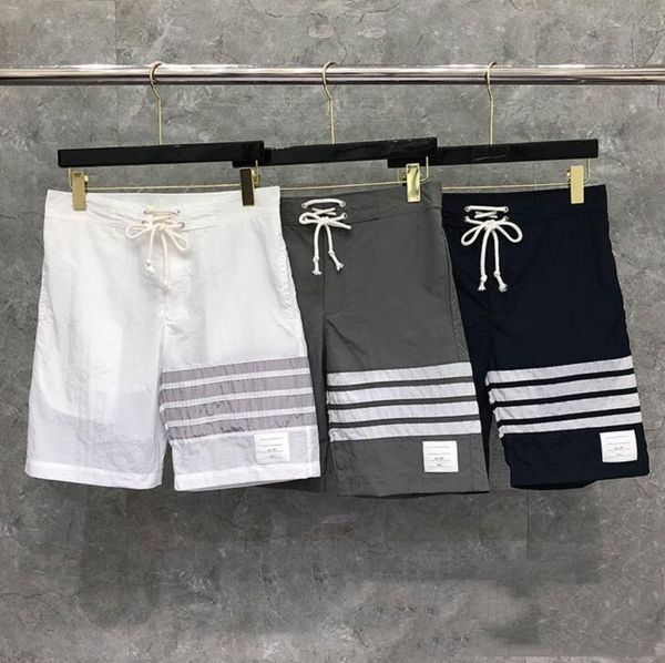 men's shorts 2021 fashion brand casual men summer beach sports trousers striped panelled jogger track ins, White;black
men's shorts 2021 fashion brand casual men summer beach sports trousers striped panelled jogger track ins, White;black