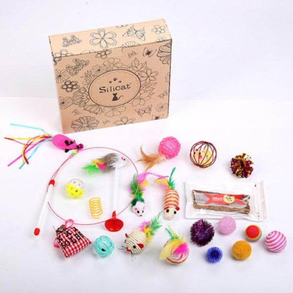 10pcs/20pcs variety pet toys funny cat nip mouse ball feather set interactive play teaser rop for dog supplie
10pcs/20pcs variety pet toys funny cat nip mouse ball feather set interactive play teaser rop for dog supplie