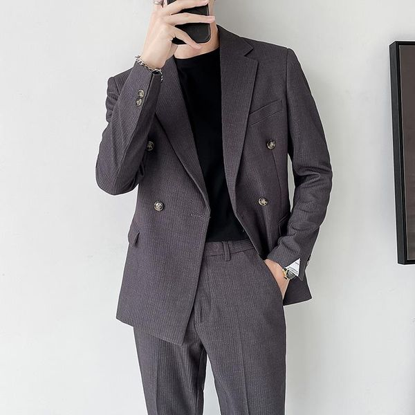 men's suits & blazers oimg autumn suits, corduroy casual jackets, double-breasted, White;black
men's suits & blazers oimg autumn suits, corduroy casual jackets, double-breasted, White;black