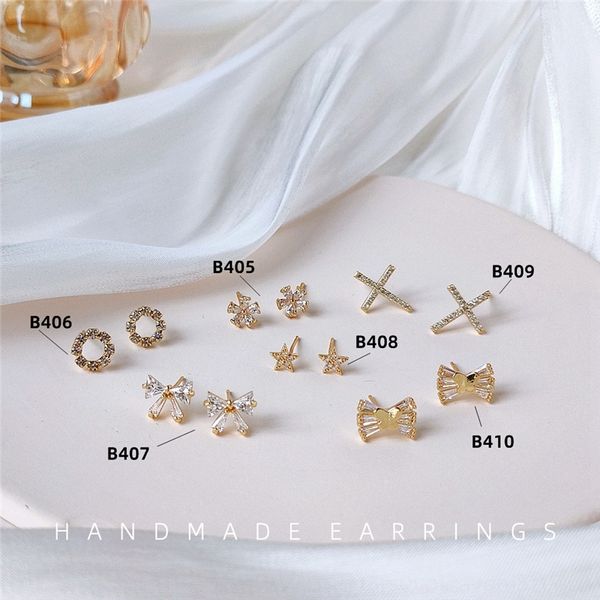 18j bright eyes 925 silver needle plated 14k real stud gold zircon micro inlaid mini simple zircon cross earrings women's bow cross ear, Golden;silver
18j bright eyes 925 silver needle plated 14k real stud gold zircon micro inlaid mini simple zircon cross earrings women's bow cross ear, Golden;silver